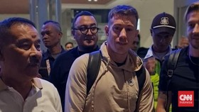 Penyerang Persib Mariano Peralta. (CNN/Cesar Yudistira)