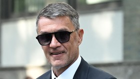 AC Milan former player Paolo Maldini leaves the Armani Theatre where late Italian fashion designer Giorgio Armani lies-in state, in Milan on September 7, 2025. Giorgio Armani died on September 4, 2025 at 91. (Photo by PIERO CRUCIATTI / AFP)