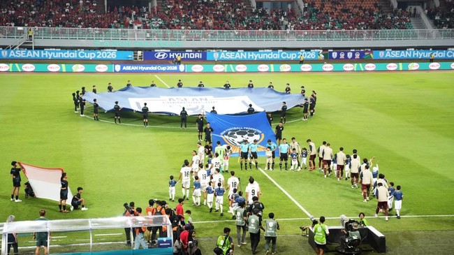 Timnas Indonesia membuka kiprah dalam Piala AFF 2026 dengan kemenangan 5-1 atas Kamboja di Stadion Pakansari, Cibinong, Bogor, Senin (27/7).