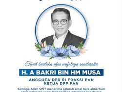 Anggota DPR Fraksi PAN A Bakri Meninggal Dunia