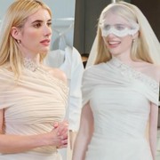 Emma Roberts Tampil Elegan dengan Dua Gaun Pernikahan yang Unik