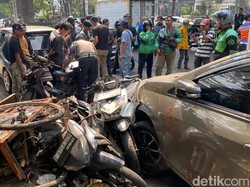 Tabrakan Beruntun di Lewipanjang Bandung, 1 Orang Tewas