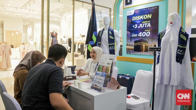 Suasana pameran Islamic Travel Connect 2026 yang diselenggarakan CNN Indonesia di Kota Kasablanka, Jakarta, Rabu, 29 Juli 2026. CNN Indonesia/Febria Adha L