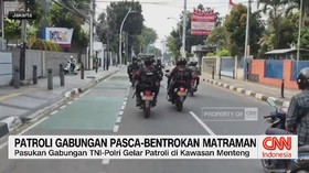 Patroli Gabungan Pascabentrokan Matraman
