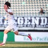 Pesepak bola Persija Jakarta Arlyansyah Abdulmanan berselebrasi usai mencetak gol ke gawang Port FC pada pertandingan Grup B Piala Presiden 2026 di Stadion Gelora Bung Tomo, Surabaya, Jawa Timur, Rabu (29/7/2026). Pertandingan berakhir imbang dengan