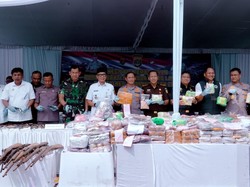 Polda Lampung Musnahkan Barang Bukti Narkotika dan Senjata Api Ilegal
