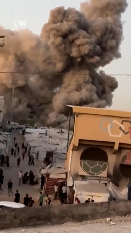 thumbnail video serangan israel ke masjid gaza