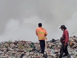 TPA Dengung Lebak Kebakaran, Api Diduga dari Pembakaran Ilalang