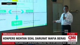 Menteri Pertanian Andi Amran Sulaiman mengklaim dugaan praktik penipuan mutu beras premium telah merugikan konsumen hingga Rp98 triliun.