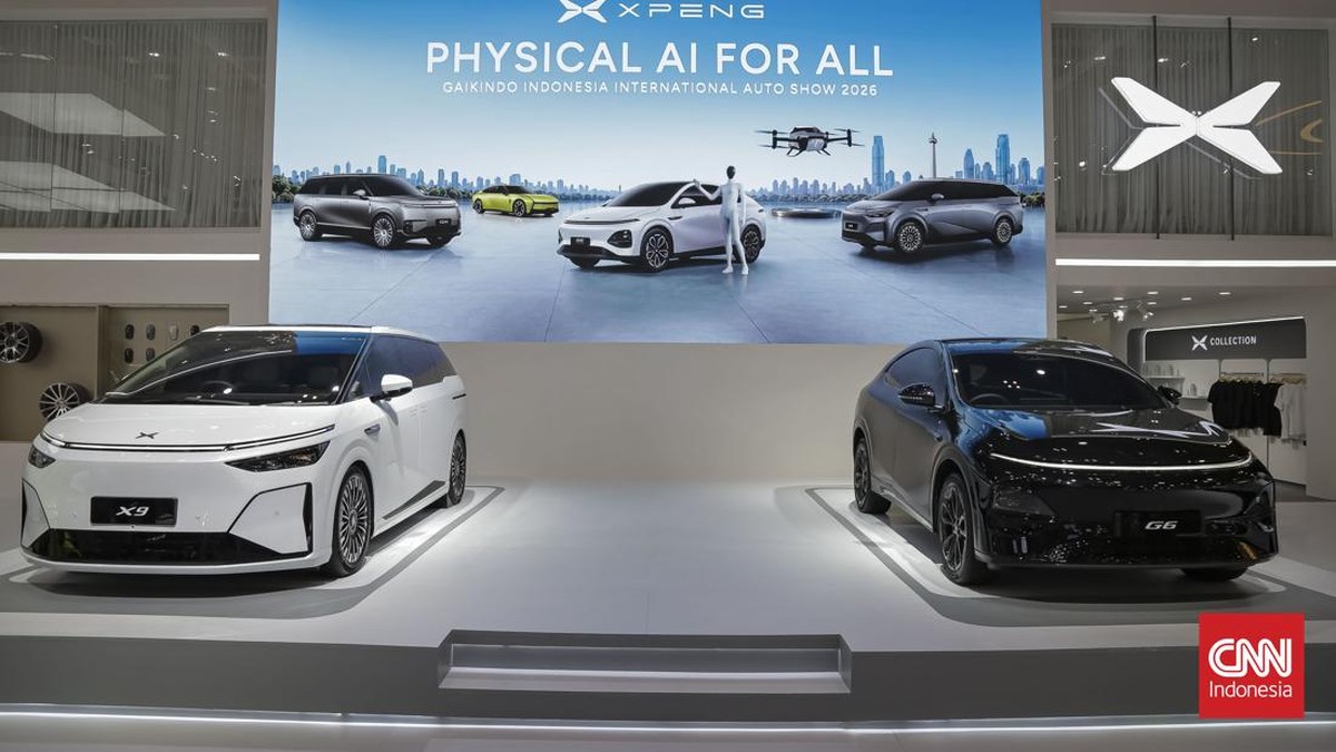 XPeng G6 Pro dan XPeng New X9 dihadirkan pada ajang Gaikindo Indonesia International Auto Show (GIIAS) 2026 di Indonesia Convention Exhibition (ICE) BSD, Serpong, Kabupaten Tangerang, Banten, Rabu (29/7/2026). CNN Indonesia/Adhi Wicaksono.