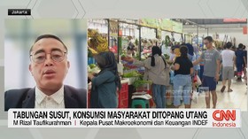 Tabungan Susut, Konsumsi Masyarakat Ditopang Utang