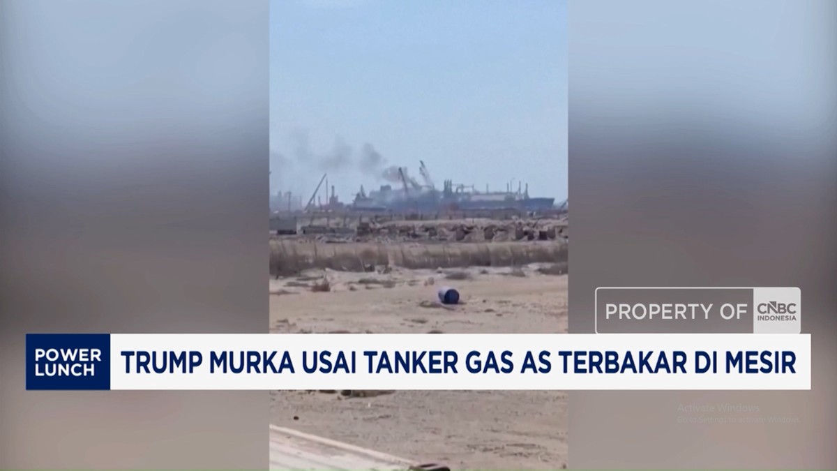 Video: Trump Murka Usai Tanker Gas AS Terbakar di Mesir