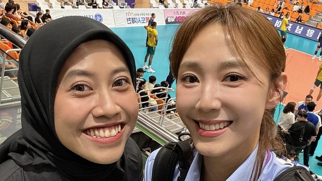 Megawati Hangestri Pertiwi dan Han Song Yi. Instagram Han Song Yi