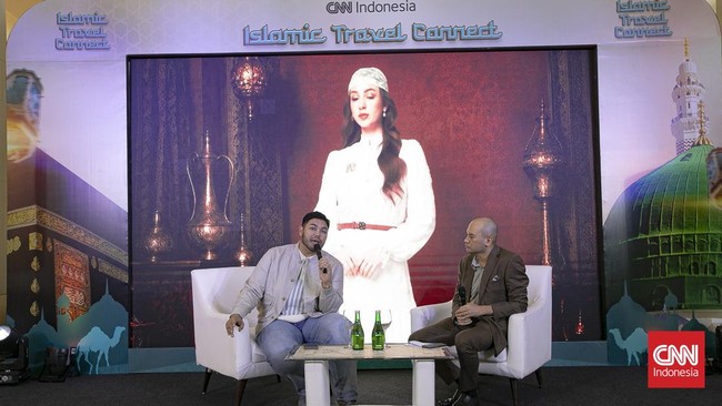 Sesi Talkshow bersama Ivan Gunawan, dalam rangkaian Islamic Travel Connect di Mosaic Walk Mall Kota Kasablanka. Jakarta, Jumat (31/07/2026) CNN Indonesia/Adi Ibrahim