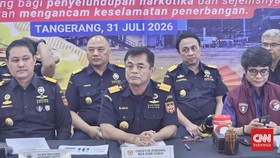 Direktorat Jenderal Bea dan Cukai Kementerian Keuangan menggagalkan peredaran narkoba di Indonesia dengan total barang yang berhasil diamankan mencapai 7,915 ton, per 26 Juli 2026.