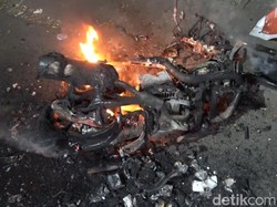 Geng Motor Serang Warga Tamajene Makassar, 1 Kendaraan Pelaku Dibakar