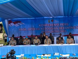 Operasi Berantas Jaya, Polda Metro Sikat 729 Bandit dan Sita Ratusan Motor