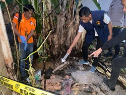 Pipa Gas Alam Bocor di Prabumulih hingga Keluarkan Api