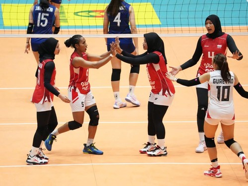 Timnas Voli Putri Indonesia kalah dari Thailand di SEA V Cup 2026.