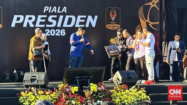 Maruarar Sirait, Piala Presiden 2026. CNNIndonesia/Farid Rahman