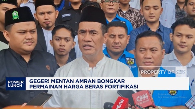 Video: Geger! Mentan Amran Bongkar Permainan Harga Beras Fortifikasi