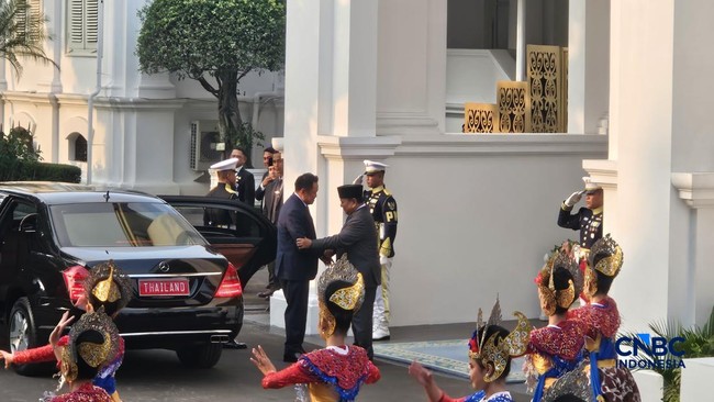 Momen PM Thailand Tiba di Istana Merdeka, Disambut Langsung Prabowo