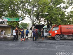 Warung Dawet di Kadilangu Demak Terbakar