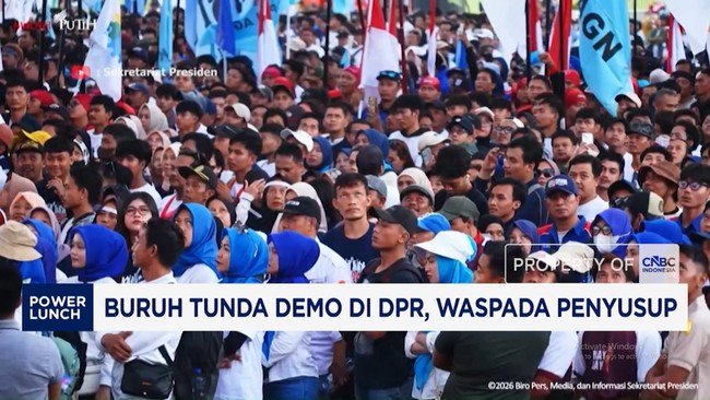 Video: Buruh Tunda Demo di DPR, Waspadai Penyusup