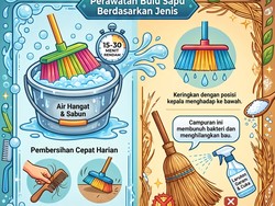 Infografis: Cara Bersihkan Bulu Sapu biar Nggak Mudah Mekar dan Rusak