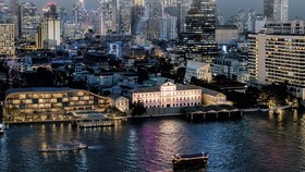 langham yang dibangun di bangunan sejarah tahun 1888 di bangkok