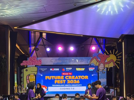 Lebih dari 220 Anak Unjuk Bakat Coding, Digital Drawing, hingga Robotik di Kompetisi Road to Future Creator Fest 2026