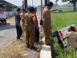 Cerita Motor Tiga Roda Kopdes Nyungsep Sawah: Gas Nyangkut!