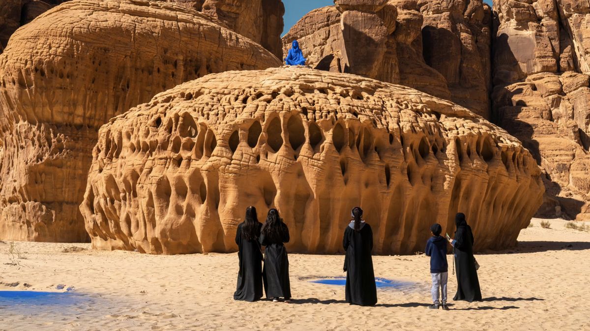 Polemik Keberadaan Patung Wanita Biru di Madinah, Dinilai Bertentangan