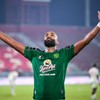 Pesepak bola Persebaya Surabaya Yuran Fernandes berselebrasi usai mencetak gol ke gawang Arema FC pada pertandingan semifinal Piala Presiden 2026 di Stadion Kapten I Wayan Dipta, Gianyar, Bali, Selasa (4/8/2026). Persebaya Surabaya melaju ke final us