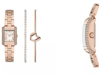 Michael Kors Emery Pave Ladies Watch Set, Set Aksesoris Bikin Tangan Makin Elegan