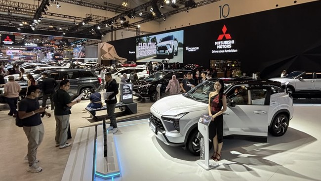 Di GIIAS 2026, Mitsubishi Motors menempati Hall 10A yang panggungnya mengusung tema 