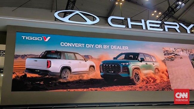 Bodi SUV Chery Tiggo V bisa diubah menjadi pikap double cabin. Perubahan ini bisa dilakukan dealer atau pemilik.