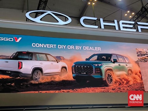 Bodi SUV Chery Tiggo V bisa diubah menjadi pikap double cabin. Perubahan ini bisa dilakukan dealer atau pemilik.