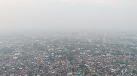 Kabut asap di Palembang, Sumatera Selatan, Rabu (5/8/2026).