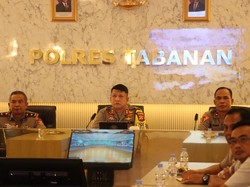 Polres Tabanan Ikuti Anev Kinerja Polri, Perkuat Kesiapsiagaan Jelang HUT RI