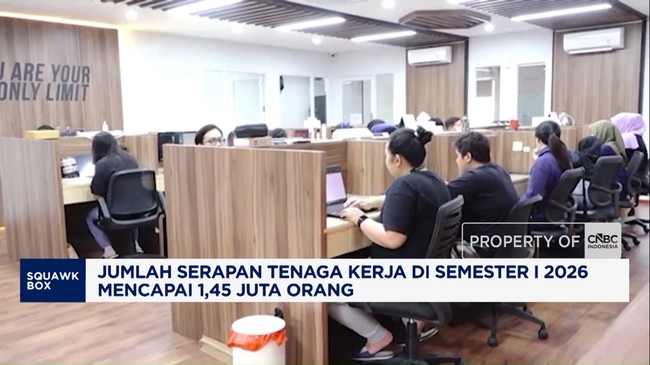 Video: Serapan Tenaga Kerja di Semester I 2026 Tembus 1,45 Juta Orang