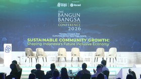 The Bangun Bangsa Coference 2026 di Gedung Bank Mega, Jakarta, Kamis (6/8).