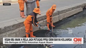 Kisah Ibu 4 Anak Jadi Petugas PPSU Demi Biayai Keluarga
