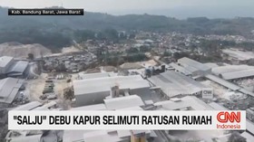 'Salju' Debu Kapur Selimuti Ratusan Rumah