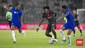 Rafael Leao Chelsea vs AC Milan. CNNIndonesia/Adi Maulana Ibrahim