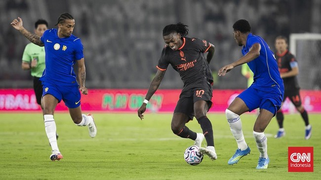 Rafael Leao Chelsea vs AC Milan. CNNIndonesia/Adi Maulana Ibrahim