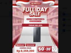 Harga Menggiurkan Kulkas Side by Side Polytron di Transmart Full Day Sale