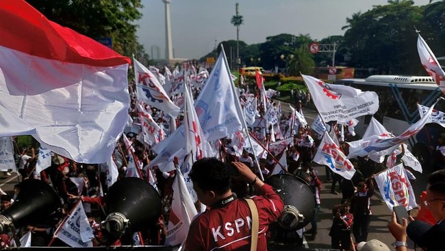 Puluhan Ribu Buruh KSPN Siap Demo Kawal RUU Ketenagakerjaan
