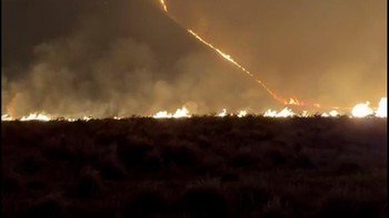 Kebakaran hutan dan lahan kian meluas di area Kaldera Bromo pada Minggu (9/8).