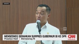 Mensesneg Serahkan Surpres Gubernur BI ke DPR